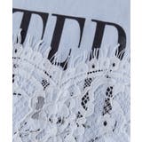 レースレイヤードロゴ半袖Tシャツ | VIS | 詳細画像28