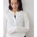 シアーヘンリーロングスリーブTシャツ | VIS | 詳細画像5