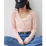 ピンク(63) | シアーヘンリーロングスリーブTシャツ | VIS