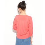 【UVカット】ひんやりVネック7分袖プルオーバー | VIS  | 詳細画像3 