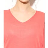 【UVカット】ひんやりVネック7分袖プルオーバー | VIS  | 詳細画像4 