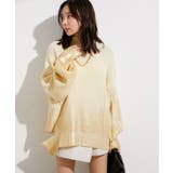 サイドカット箔ニットプルオーバー | VIS  | 詳細画像13 