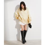 サイドカット箔ニットプルオーバー | VIS  | 詳細画像16 