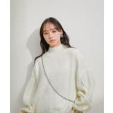サイドカット箔ニットプルオーバー | VIS  | 詳細画像2 