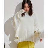 サイドカット箔ニットプルオーバー | VIS  | 詳細画像8 