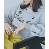 ライトグレー(08) | 箔ロゴスウェットプルオーバー | VIS 