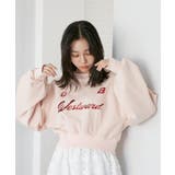 ピンク系(65) | 箔ロゴスウェットプルオーバー | VIS 