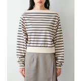 マルチボーダーオフショルトップス | VIS  | 詳細画像10 