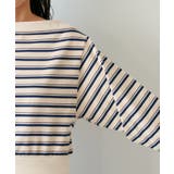 マルチボーダーオフショルトップス | VIS  | 詳細画像14 