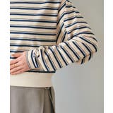 マルチボーダーオフショルトップス | VIS  | 詳細画像15 