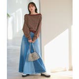 マルチボーダーオフショルトップス | VIS  | 詳細画像4 