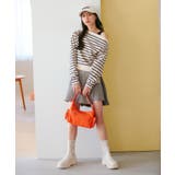 マルチボーダーオフショルトップス | VIS  | 詳細画像8 