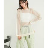 ショルダーラインシアーニットプルオーバー | VIS | 詳細画像12