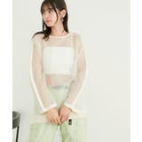 ショルダーラインシアーニットプルオーバー | VIS | 詳細画像13