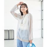 ショルダーラインシアーニットプルオーバー | VIS | 詳細画像3