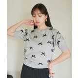 リボンハーフスリーブサマーニット | VIS | 詳細画像10