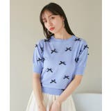 リボンハーフスリーブサマーニット | VIS | 詳細画像14