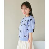 リボンハーフスリーブサマーニット | VIS | 詳細画像15