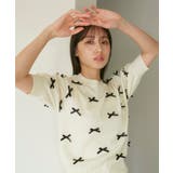 リボンハーフスリーブサマーニット | VIS | 詳細画像21