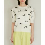 リボンハーフスリーブサマーニット | VIS | 詳細画像24