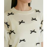 リボンハーフスリーブサマーニット | VIS | 詳細画像27