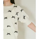 リボンハーフスリーブサマーニット | VIS | 詳細画像28