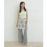 【洗える】裾スリットシアーニットプルオーバー | VIS | 詳細画像2