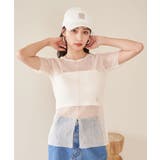 【洗える】裾スリットシアーニットプルオーバー | VIS | 詳細画像24