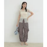 【洗える】裾スリットシアーニットプルオーバー | VIS | 詳細画像3