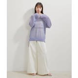 メッシュサマーニットトップス | VIS  | 詳細画像6 