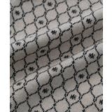 【セットアップ対応】モノグラム柄が映えるVネックジャカードベスト | VIS  | 詳細画像21 