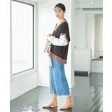 【セットアップ対応】モノグラム柄が映えるVネックジャカードベスト | VIS  | 詳細画像8 