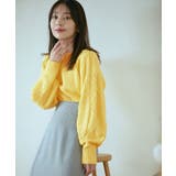 【洗える】ケーブルボリューム袖ニットプルオーバー【sustainable】 | VIS | 詳細画像2