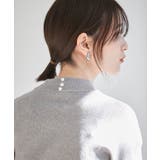 【吸湿発熱・エコベロ】バックパール釦ハイネックニット【sustainable】 | VIS | 詳細画像2