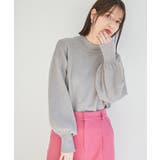 【吸湿発熱・エコベロ】バックパール釦ハイネックニット【sustainable】 | VIS | 詳細画像3