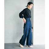 【吸湿発熱・エコベロ】バックパール釦ハイネックニット【sustainable】 | VIS | 詳細画像31