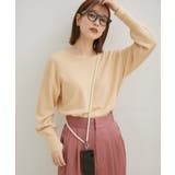 ベージュ系(28) | 【洗える】前後2WAYカシミヤタッチニット | VIS