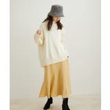 【洗える】ボーダー＆無地バックスリットニット【sustainable】 | VIS  | 詳細画像15 