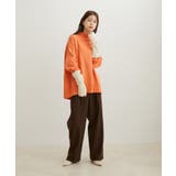 【洗える】ボーダー＆無地バックスリットニット【sustainable】 | VIS  | 詳細画像18 