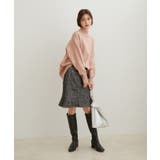 【洗える】ボーダー＆無地バックスリットニット【sustainable】 | VIS  | 詳細画像20 