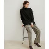 【洗える】ボーダー＆無地バックスリットニット【sustainable】 | VIS  | 詳細画像23 