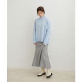 【洗える】ボーダー＆無地バックスリットニット【sustainable】 | VIS  | 詳細画像26 