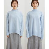 【洗える】ボーダー＆無地バックスリットニット【sustainable】 | VIS  | 詳細画像27 