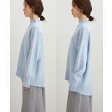 【洗える】ボーダー＆無地バックスリットニット【sustainable】 | VIS  | 詳細画像28 