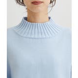【洗える】ボーダー＆無地バックスリットニット【sustainable】 | VIS  | 詳細画像30 