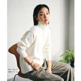 【洗える】ボーダー＆無地バックスリットニット【sustainable】 | VIS  | 詳細画像47 