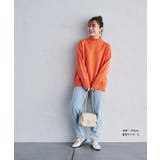 【洗える】ボーダー＆無地バックスリットニット【sustainable】 | VIS  | 詳細画像49 