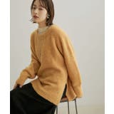 カラシ(86) | バックリボンルーズニット | VIS