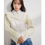 キナリ(16) | レイヤードニットプルオーバー | VIS