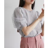 【夏トップス総選挙/お気に入り登録No.1】袖シアードッキングニット | VIS | 詳細画像1